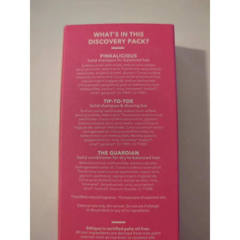 Ethique Discovery Pack Balanced Hair 3 Mini Bars: Shampoo And Conditioner‎ Minis